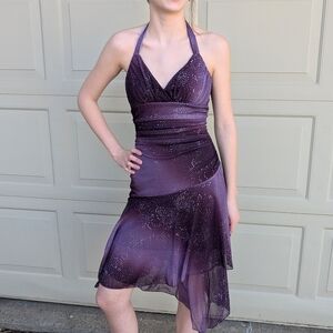 Y2K VINTAGE TWINKLE DRESS sexy halter S XS